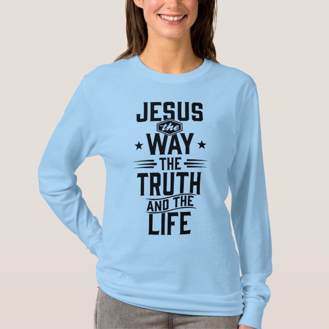 John 14:6 T-Shirt (Vorderseite)