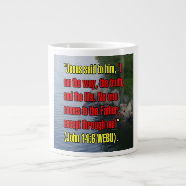 John 14:6 WEBU Mug Jumbo-Tasse (Vorderseite)