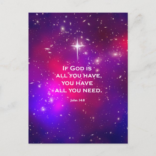 John 14:8 postkarte (Vorderseite)