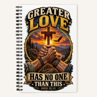 JOHN-15-13 Notizbuch der größeren Liebe