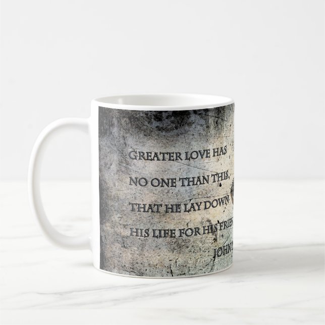 John 15:13 Tasse der Schrift (Links)