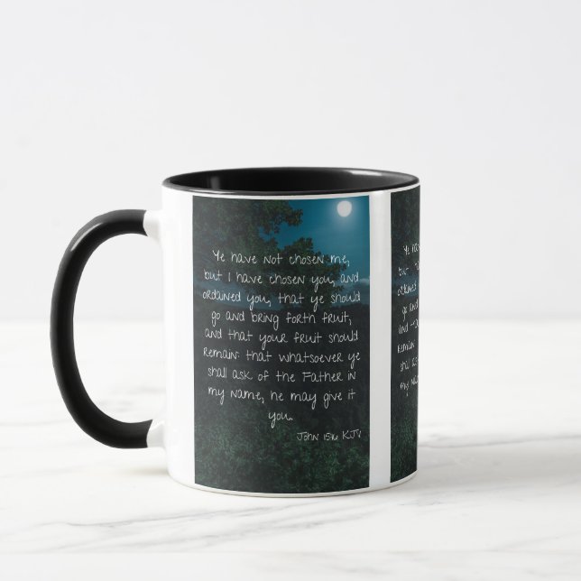 John 15:16 KJV Bible Scripture Pic Zwei-Tone-Tasse Tasse (Links)