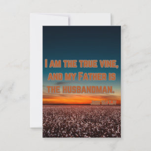 John 15:1 KJV Bible Verse Pic Begrüßung Karte