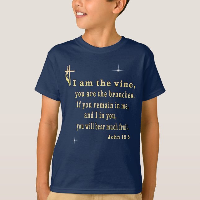 John 15:5 T-Shirt (Vorderseite)