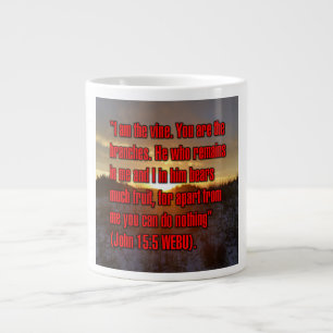 John 15:5 WEBU-Tasse Jumbo-Tasse