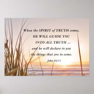 John 16:13 Geist der Wahrheit wird euch führen, Oz Poster