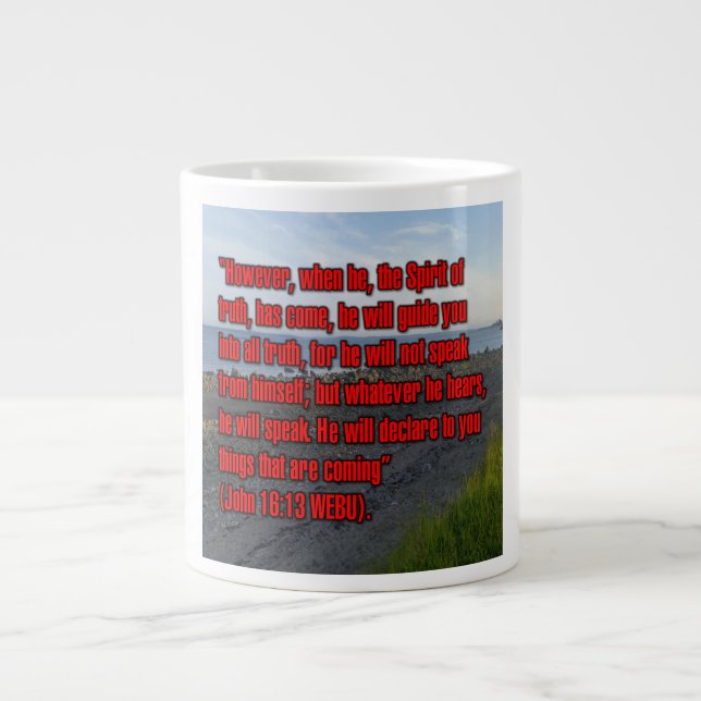 John 16:13 WEBU Mug Jumbo-Tasse (Vorderseite)