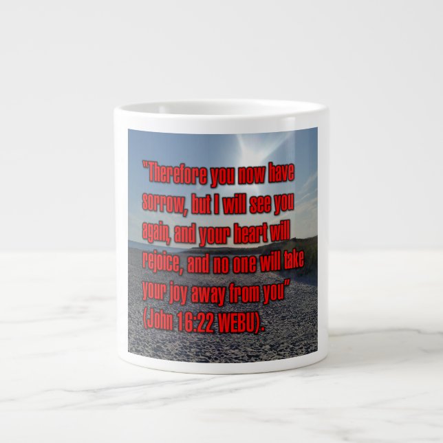 John 16:22 WEBU Mug Jumbo-Tasse (Vorderseite)