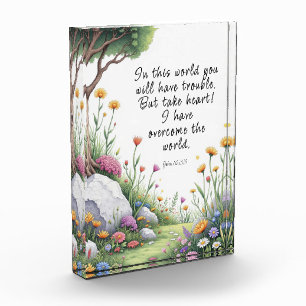 John 16:33 Bibelvers Bild Poster Fotoblock
