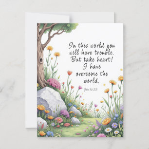 John 16:33 Bibelvers Bild Poster Postkarte