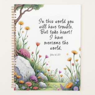 John 16:33 Bible Verse Image Poster Planer