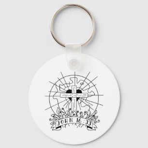 John 16:33 Schlüsselanhänger