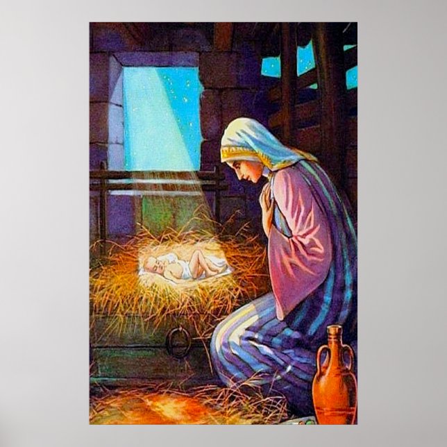 John 1:14 Jesus kommt in unser Weltposter Poster (Vorne)