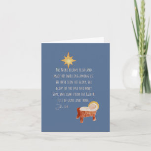 John 1:14 Weihnachten Karte