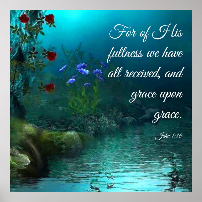 John 1:16 poster (Vorne)