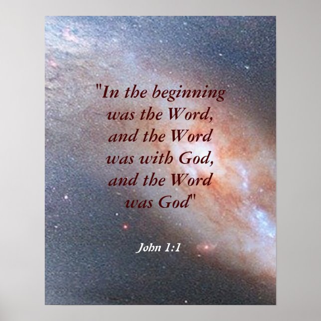 John 1:1 poster (Vorne)