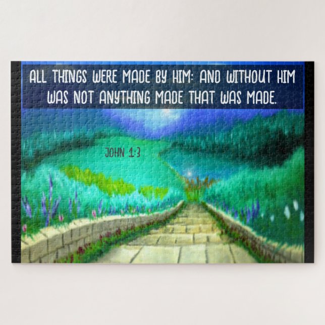 John 1:3 puzzle (Horizontal)