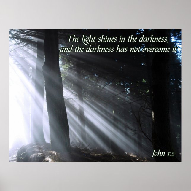 John 1:5 poster (Vorne)