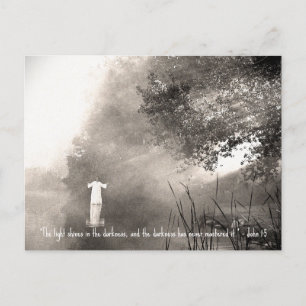 JOHN 1:5 Postkarte