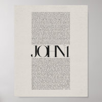 John 1 - Bible Verse Moderne Schrift Kunst