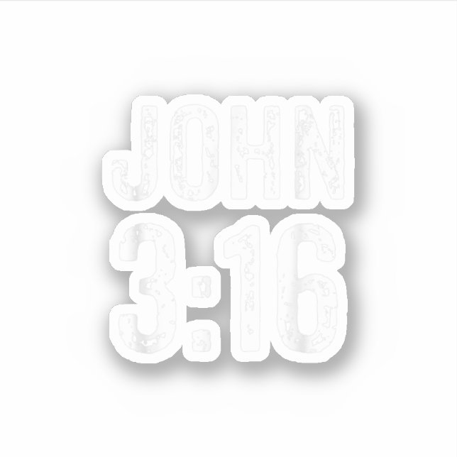 John 316 Christian Bible Verse John 3 16 Bible Gif Aufkleber (Vorderseite)