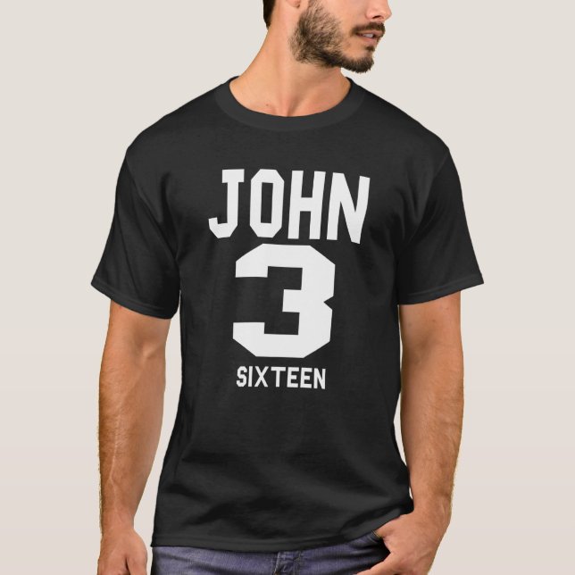 John 316 Christlicher Evangelismus Religious Faith T-Shirt (Vorderseite)