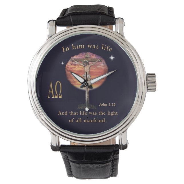 John 3:16 armbanduhr (Vorderseite)