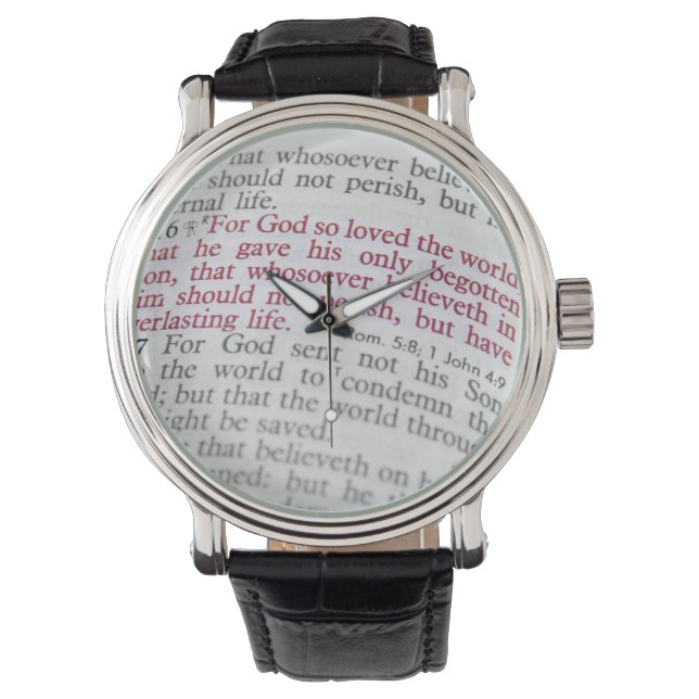 John 3:16 armbanduhr (Vorderseite)
