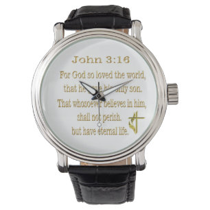 John 3:16 Artikel Armbanduhr