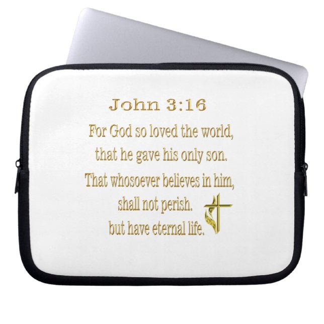 John 3:16 Artikel Laptopschutzhülle (Vorderseite)