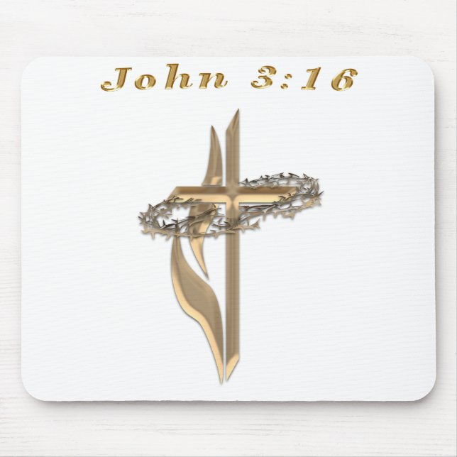 John 3:16 Artikel Mousepad (Vorne)