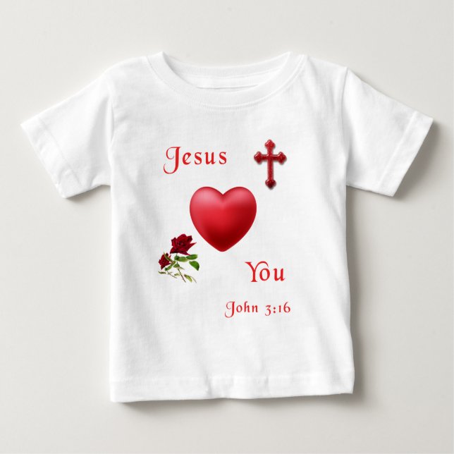 John 3:16 baby t-shirt (Vorderseite)