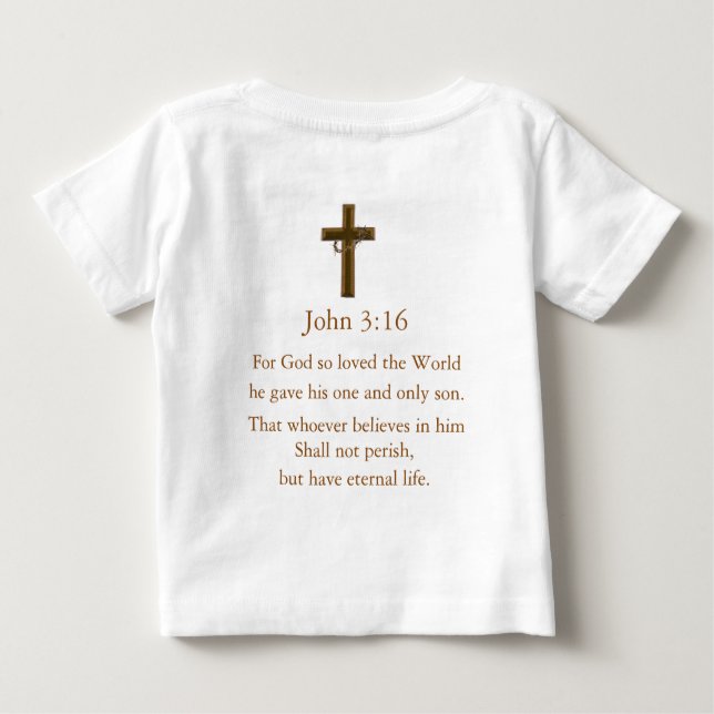 John 3:16 baby t-shirt (Rückseite)