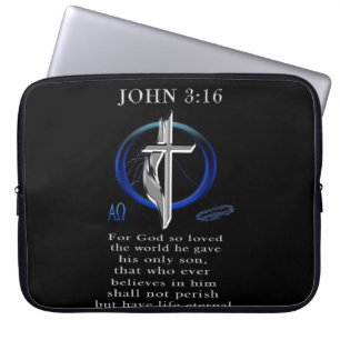 John 3:16 Bekleidung Laptopschutzhülle