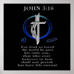 John 3:16 Bekleidung Poster