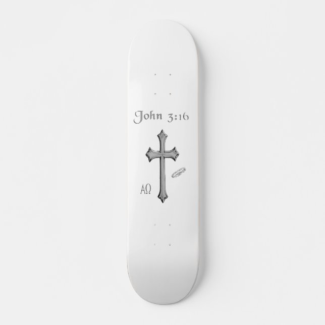 John 3:16 Bekleidung Skateboard (Vorne)