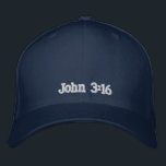 John-3:16 Bestickte Baseballkappe<br><div class="desc">Schaukeln Sie Ihre Kappe und demonstrieren Sie Ihren Glauben,  indem Sie eine John-3:16kappe tragen.</div>
