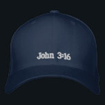 John-3:16 Bestickte Baseballkappe<br><div class="desc">Schaukeln Sie Ihre Kappe und demonstrieren Sie Ihren Glauben, indem Sie eine John-3:16kappe tragen.</div>