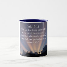 John 3:16 Bibelvers Kaffeetasse