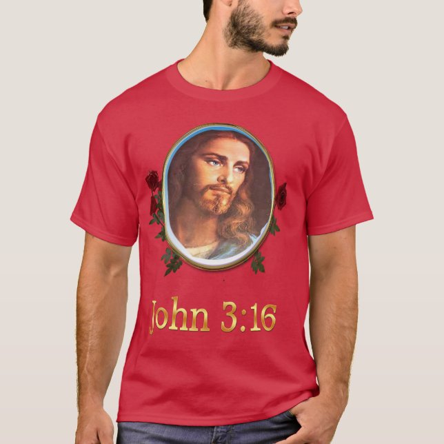 John 3:16 Bibelverse T-Shirt (Vorderseite)