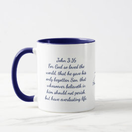 John 3:16 Bible Verse Classic Tasse, 11 oz Tasse