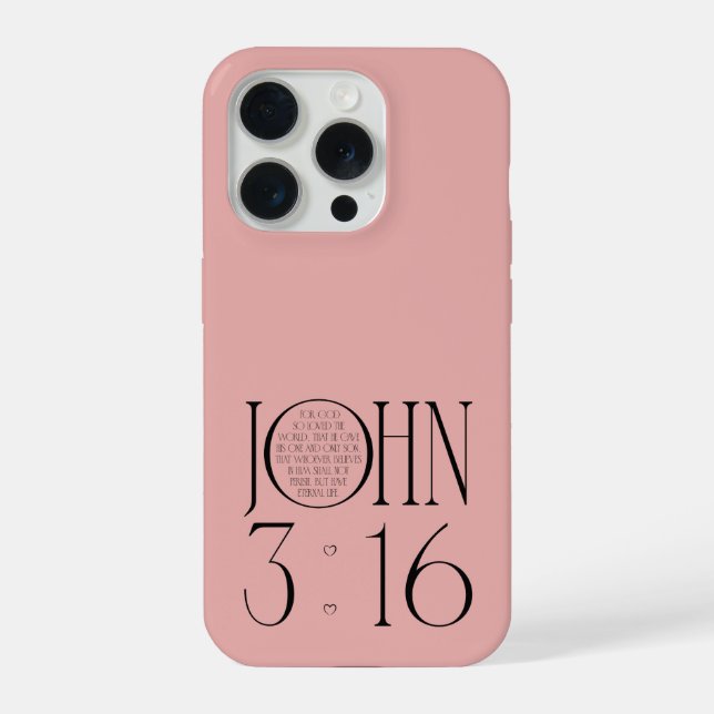 John 3:16 - Bible Verse iPhone Hülle (Rückseite)