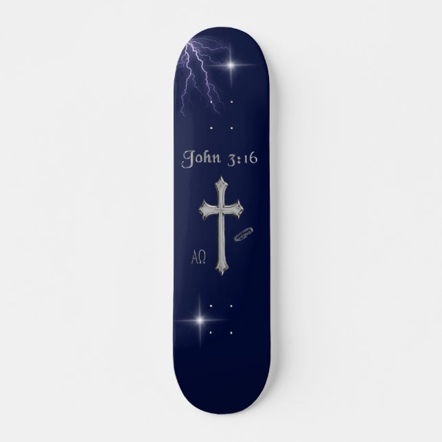 John 3:16 Bible verse Skateboard (Vorne)