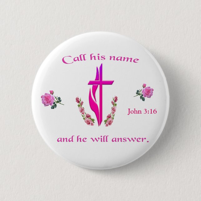 John 3:16 button (Vorderseite)