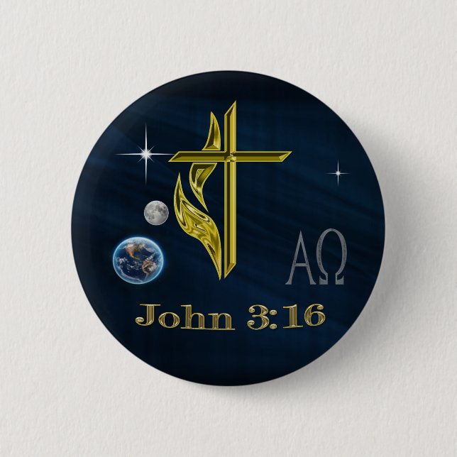 John 3:16 button (Vorderseite)