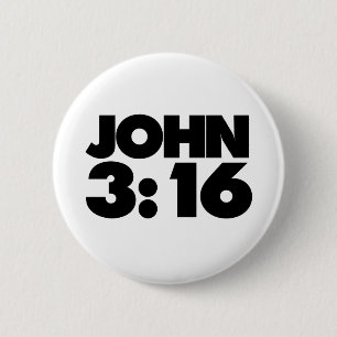 John 3:16 button