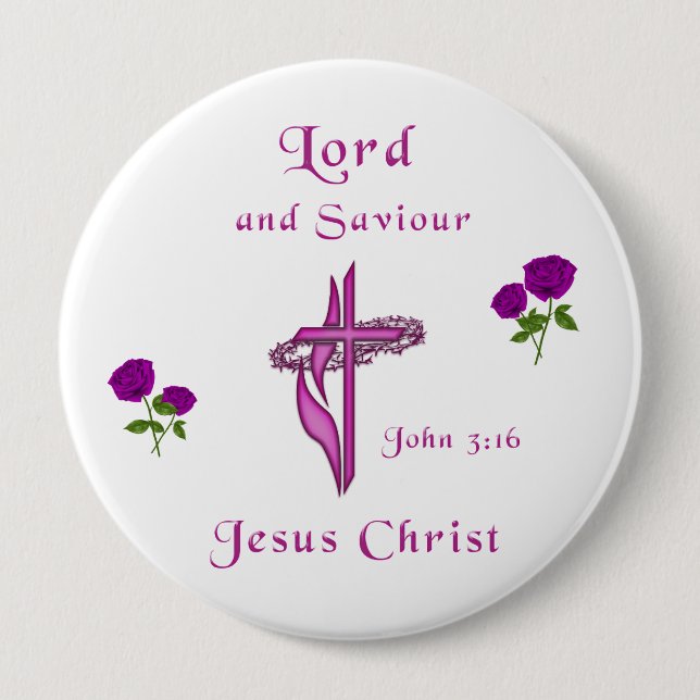 John 3:16 button (Vorderseite)