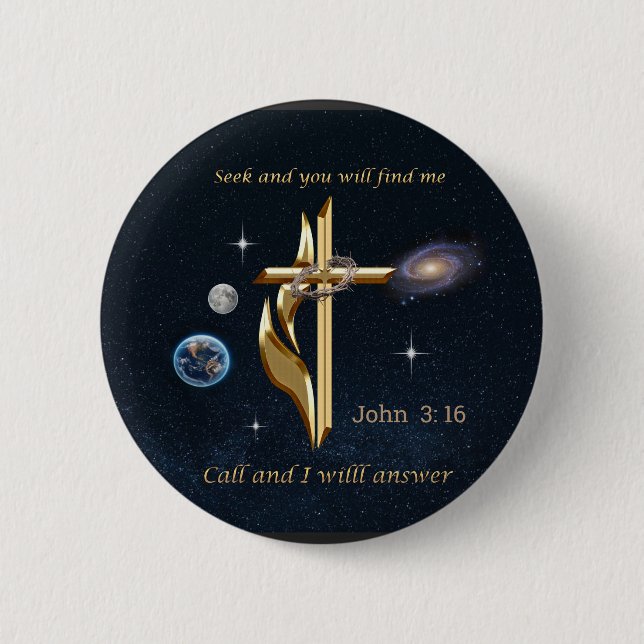 John 3:16 button (Vorderseite)