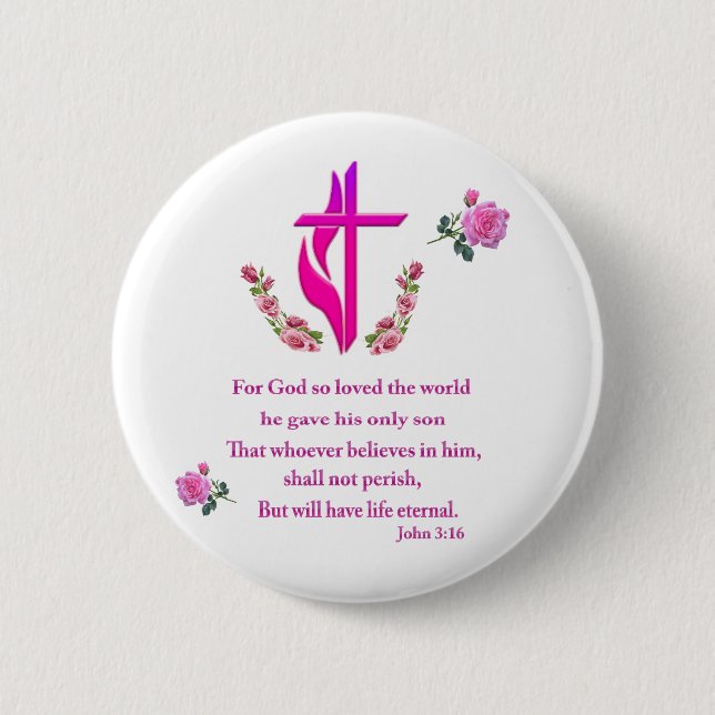 John 3:16 button (Vorderseite)