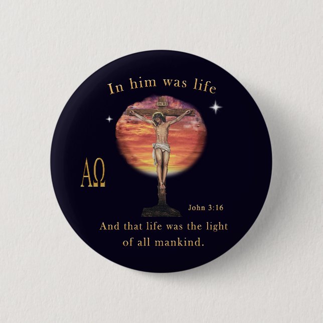 John 3:16 button (Vorderseite)